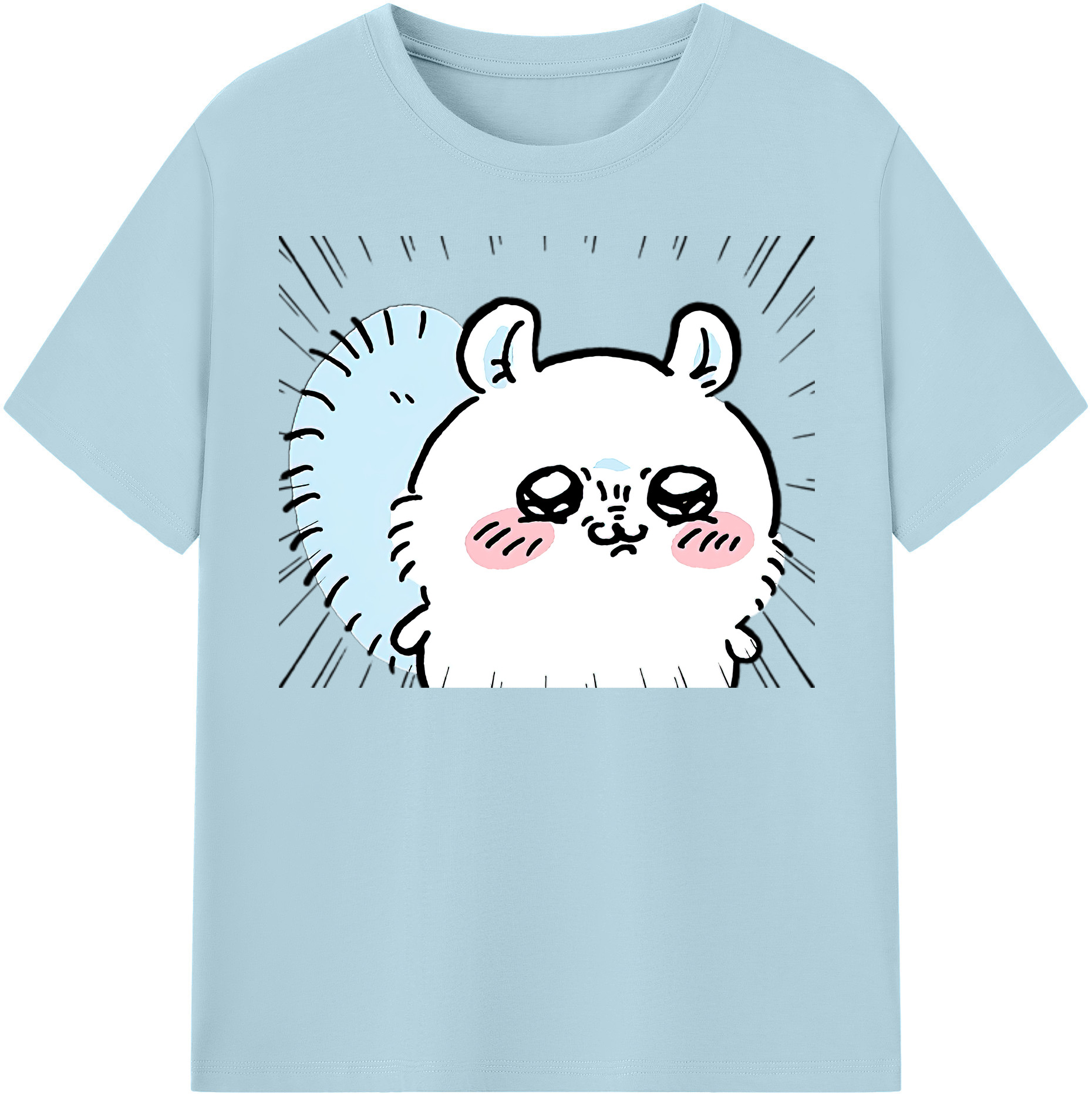 （画像用） ちいかわ モモンガ Chii-kawa Momonga 綿100％半袖Tシャツ（フロントプリント）